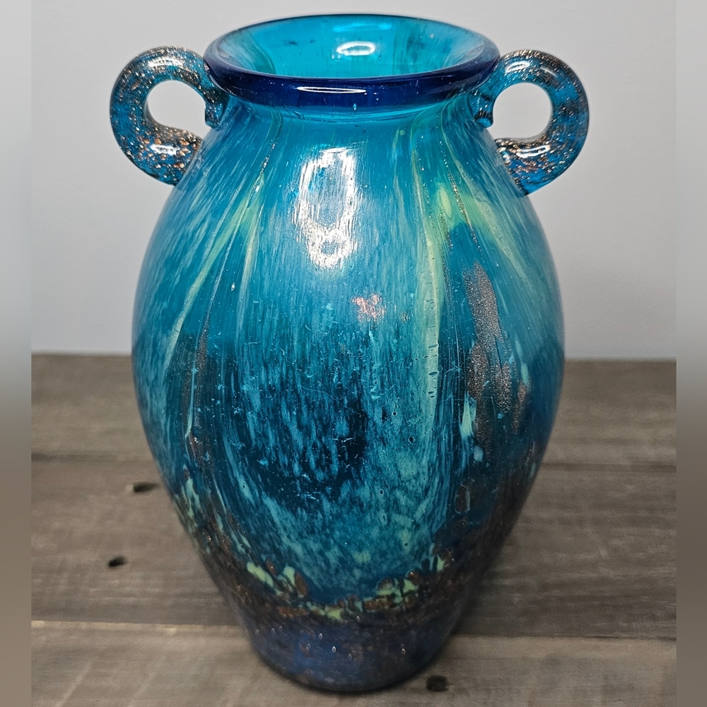 Dale‎ Tiffany Favrile art glass amphora vase